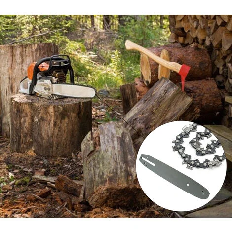 Lama Barra Per Motosega Elettrica 56cm Ricambio Catena Inclusa 76 Maglie 2 Lama Barra Per Motosega Elettrica 56cm Ricambio Catena Inclusa 76 Maglie - immagine 2