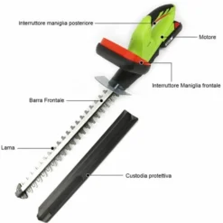 Tagliasiepi Elettrico A Batteria Litio 20V Sega Tagliabordi Decespugliatore -Husqvarni Negozio 11998507 3