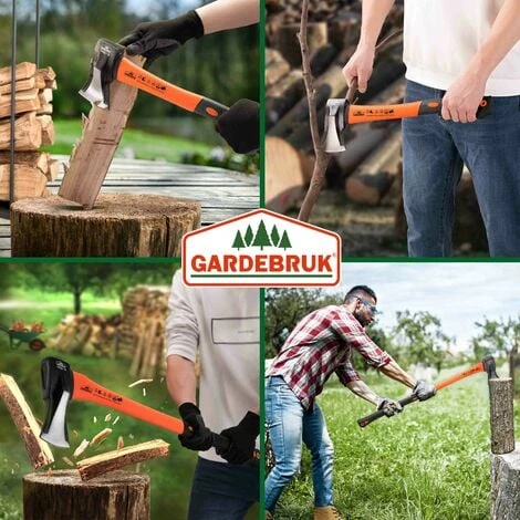Deuba Ascia Spaccalegna Ed Accetta Set Manico Ergonomico Spaccare Legno Spacca Legna Accetta Spacco 3 Deuba Ascia Spaccalegna Ed Accetta Set Manico Ergonomico Spaccare Legno Spacca Legna Accetta Spacco - immagine 3