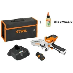 Set Potatore Gta 26 Stihl A Batteria Con Olio Multioil Bio 50 Ml In Omaggio