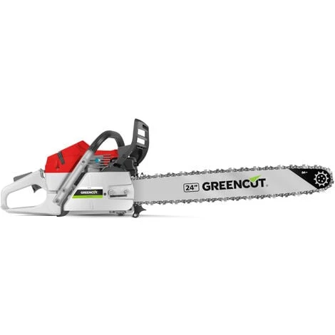 Motosega Motore A Benzina 2 Tempi 72cc 4,2cv, Spada Da 24, Spada Seghettata, Manubrio Ergonomico - Greencut GS720X 2 Motosega Motore A Benzina 2 Tempi 72cc 4,2cv, Spada Da 24, Spada Seghettata, Manubrio Ergonomico - Greencut GS720X - immagine 2