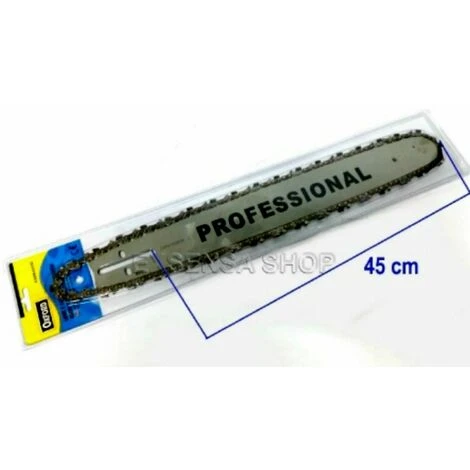 BARRA PER MOTOSEGA 45 CM PIU SECONDA CATENA IN OMAGGIO CATENA MOTO SEGA LAMA 2 BARRA PER MOTOSEGA 45 CM PIU SECONDA CATENA IN OMAGGIO CATENA MOTO SEGA LAMA - immagine 2