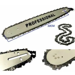 LAMA E BARRA PER MOTOSEGA 50 CM PIU SECONDA CATENA IN OMAGGIO CATENA MOTO SEGA