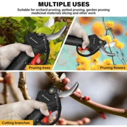 88VF 9000mAh Forbice Da Potatura Elettrica Con 2 Batteria Potatore A Batteria Forbice Da Taglio Rami -Husqvarni Negozio 30435221 4