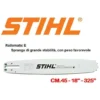 Barra Motosega Spranga Stihl Originale 45 Cm 18" 325" (30050084717) Rollomatic E