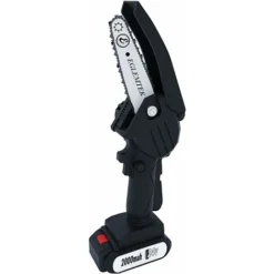 Mini Motosega A Batteria Elettrica Portatile Con 4 Catene, 2 Batterie E Caricatore Moto Sega Ricaricabile Lama 130 Mm Batteria 24V Ideale Potatura Alberi Giardino Giardinaggio Fai Da Te Colore Nero -Husqvarni Negozio 36818201 5