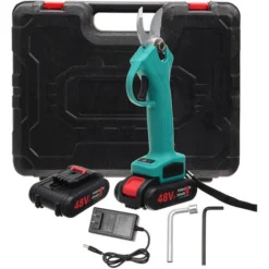 Manta Forbici Da Potatura 100-500W 30mm 110-240V Con 2 Batterie Forbici Per Rami Elettriche A Batteria 98VF 9700mAh