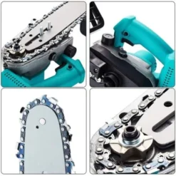 Trade Shop - Motosega Elettrica A Batterie A Litio 21v Da 12 Per Potatura Rami Alberi Piante 7 Trade Shop - Motosega Elettrica A Batterie A Litio 21v Da 12 Per Potatura Rami Alberi Piante -Husqvarni Negozio 40351187 3