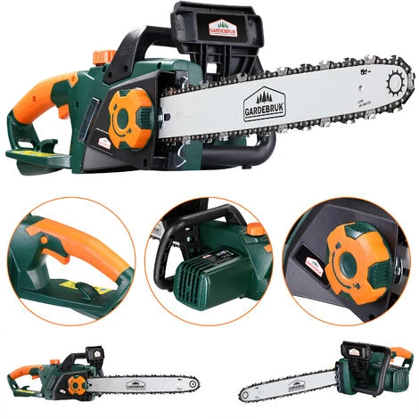 Gardebruk Motosega Elettrica 2800 Watt 40cm Lunghezza Taglio Lubrificazione Automatica Catena 2 Gardebruk Motosega Elettrica 2800 Watt 40cm Lunghezza Taglio Lubrificazione Automatica Catena - immagine 2