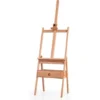 Cavalletto Per Pittura In Legno Di Pino, Cavalletto Professionale Con Altezza Regolabile, Cavalletto Per Dipingere E Disegnare, Ideale Per Bambini, Adulti E Pittori, 44 X 44 X 149,5 -193,5 Cm
