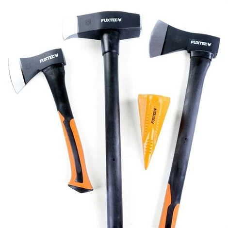 Set Di Asce - Accette - Scure 4 Pezzi + Cuneo / Granata Spaccalegna FUXTEC 2 Set Di Asce - Accette - Scure 4 Pezzi + Cuneo / Granata Spaccalegna FUXTEC - immagine 2