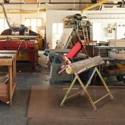 Relaxdays Cavalletto Taglialegna Con Supporto Motosega, Tagliare Legno, Misurazione, Pieghegvole, Max. 120 Kg, Dorato -Husqvarni Negozio 55773678 5