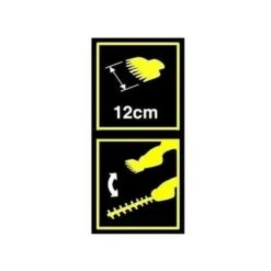 LAMA DI RICAMBIO LUNGHEZZA 120 Mm PER SAGOMATORE TAGLIASIEPE RYOBI MOD. OGS1821 -Husqvarni Negozio 55865916 3