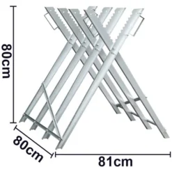 Hengda Sowingbock, Capacità Di Carico Di 150 Kg Galvanizzata In Metallo 80x81x80 Cm Bock In Legno Bock Sawhilied SOWBOCK SHOWBOCK. -Husqvarni Negozio 57483589 3