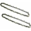 2 Pezzi Catene 6 Pollici Per Sega Mini Motosega Portatile Ricaricabile,Passo 1/4,Spessore 0.043/1.1mm,Numero Della Catena 37DL,Lunghezza Utile Di Taglio 15cm,Per La Lavorazione Del Legno Rifilatura