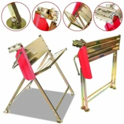 Hengda Supporto Per Tronchi In Metallo Dorato Con Supporto Per Motosega - Regolabile -Husqvarni Negozio 63857690 3