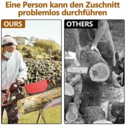 Hengda Supporto Per Tronchi In Metallo Dorato Con Supporto Per Motosega - Regolabile -Husqvarni Negozio 63857690 4