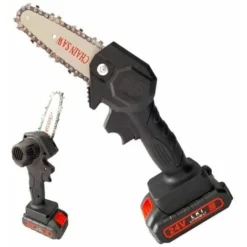 Mini Elettrosega Doppia Batteria 24V Motosega Elettrica Tagliarami 4''EA-98819