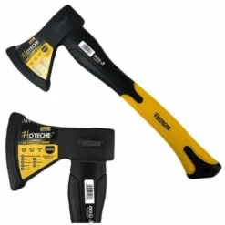 ASCIA SPACCA LEGNA PICOZZINO 600 GR ACCETTA LEGNO MANICO RESINA ERGONOMICO