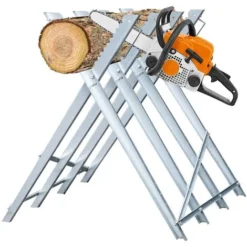 Hengda Cavalletto In Acciaio Zincato - Con Denti Da 150kg - Pieghevole 4 Cavalletti
