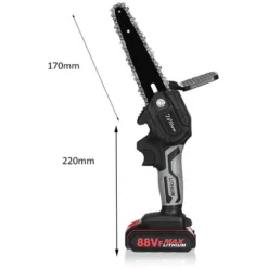 Motosega A Batteria 88V Mini Motosega A Batteria 3000W - Cordless Da 6 Pollici - Con 2 Batterie -Husqvarni Negozio 66175223 5