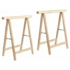 COPPIA CAVALLETTI PIEGHEVOLE PIEGHEVOLI CAVALLETTO IN LEGNO FAGGIO 75x75cm 579