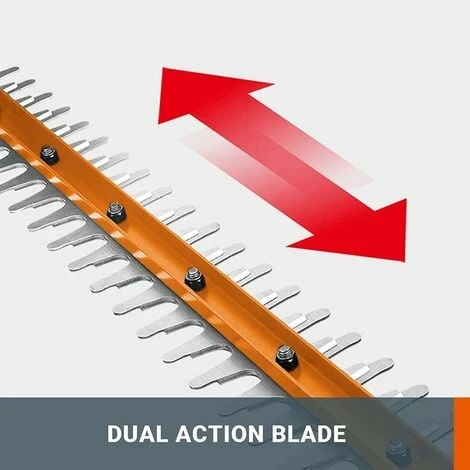 Tagliasiepi A Batteria 20V/2Ah Lithio Con Caricabatteria Rapido Worx Wg260E.5 3 Tagliasiepi A Batteria 20V/2Ah Lithio Con Caricabatteria Rapido Worx Wg260E.5 - immagine 3