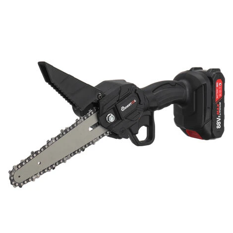 6'' Mini Motosega A Batteria Con 2 Batterie Motosega Elettrica Con Caricabatteria 2 6'' Mini Motosega A Batteria Con 2 Batterie Motosega Elettrica Con Caricabatteria - immagine 2