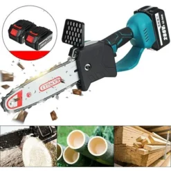 10'' 1500W Motosega A Batteria Con 2 Batterie Sega A Catena Elettrica Sega A Mano Singola Con Caricabatteria