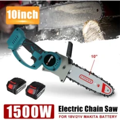 10'' 1500W Motosega A Batteria Con 2 Batterie Sega A Catena Elettrica Sega A Mano Singola Con Caricabatteria 8 10'' 1500W Motosega A Batteria Con 2 Batterie Sega A Catena Elettrica Sega A Mano Singola Con Caricabatteria -Husqvarni Negozio 69578485 4