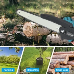 8'' 3000W Motosega A Batteria Con 2 Batterie Sega A Catena Elettrica Senza Spazzole -Husqvarni Negozio 69666838 5