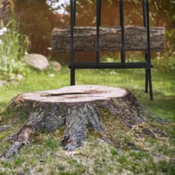 Relaxdays Cavalletto Taglialegna, 200 Kg, Trespolo Per Tagliare La Legna Con Motosega, Acciaio, HLP 112x77,5x50 Cm, Nero -Husqvarni Negozio 70967869 5