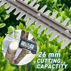 Tagliasiepi Elettrico Brushless 36V HYCHIKA, 2 2.0 Ah Batteria, Tagliasiepi A Batteria, 60cm Lama Con Coprilama, 26mm Diametro, Design A 2 Lame, Maniglia Girevole, Per Rifilatura In Parco, Giardino -Husqvarni Negozio 78917054 5