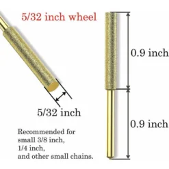 8 Punte Per Motosega, Affilatrice Diamantata Placcata In Titanio, Lima Per Motosega Elettrica Ad Alta Durezza (5,5 Mm) -Husqvarni Negozio 80420821 3
