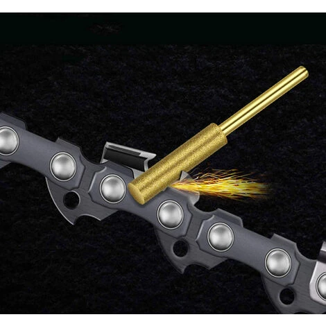 8 Punte Per Motosega, Affilatrice Diamantata Placcata In Titanio, Lima Per Motosega Elettrica Ad Alta Durezza (4 Mm) 5 8 Punte Per Motosega, Affilatrice Diamantata Placcata In Titanio, Lima Per Motosega Elettrica Ad Alta Durezza (4 Mm) - immagine 5