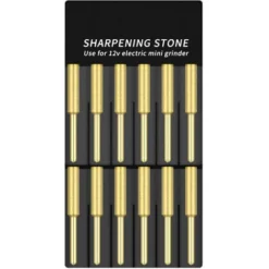 12 Punte Per Motosega, Affilatrice Diamantata Placcata In Titanio, Lima Per Motosega Elettrica Ad Alta Durezza (5,5 Mm)