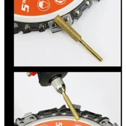 12 Punte Per Motosega, Affilatrice Diamantata Placcata In Titanio, Lima Per Motosega Elettrica Ad Alta Durezza (5,5 Mm) -Husqvarni Negozio 80420960 5