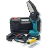 Motosega A Doppia Batteria 26V Mini Elettrosega Potatore Lama 4 Pollici Valigia