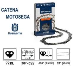 CATENA MOTOSEGA HUSQVARNA - C85 - 72 MAGLIE - 73LP - 3/8 1.5MM