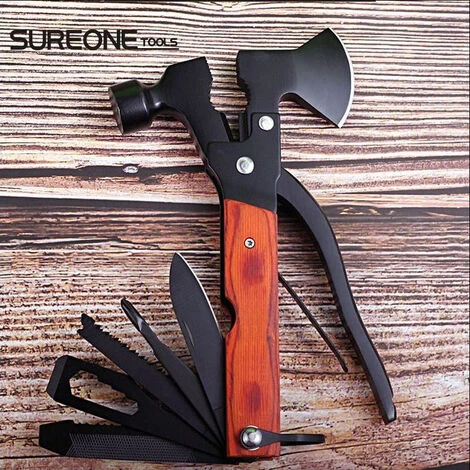 LITZEEMultitool Accessori Da Campeggio Gear & Survival Gear Mini Ax Hammer Multitool (Trucioli Di Legno) 1 LITZEEMultitool Accessori Da Campeggio Gear & Survival Gear Mini Ax Hammer Multitool (Trucioli Di Legno)