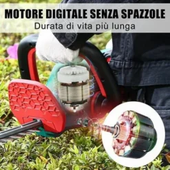 Tagliasiepi Elettrico HYECHO Tagliabordi Elettrico 18V + 2 Batterie 2.0Ah -Husqvarni Negozio 89569259 5