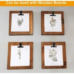 MINKUROW Confezione Da 12 Graffette Nere Per Raccoglitori/morsetti Per Documenti Con Cerniere In Metallo Per Artigianato, Disegni, Foto, Cucina Domestica E Uso In Ufficio (nero, Larghezza 63 Mm) -Husqvarni Negozio 91850266 4