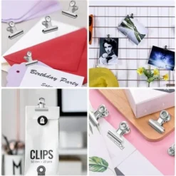 MINKUROW Clip Per Bulldog, 50 Pezzi 22mm Clip Per Raccoglitore Bulldog Clip Per Raccoglitore Per Ufficio Graffette Per Raccoglitore Di File Clip In Metallo, Per Foto Forniture Per Ufficio A Casa (Arge 8 MINKUROW Clip Per Bulldog, 50 Pezzi 22mm Clip Per Raccoglitore Bulldog Clip Per Raccoglitore Per Ufficio Graffette Per Raccoglitore Di File Clip In Metallo, Per Foto Forniture Per Ufficio A Casa (Arge -Husqvarni Negozio 91850485 4