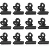 MINKUROW Piccole Clip, 50 Clip In Metallo Per Raccoglitori Bulldog, 22 Mm Fermagli Per Carta Bulldog, Clip A Cerniera Nere Per Sacchetti Di Cibo, Foto, Articoli Per La Casa E L'ufficio (nero)