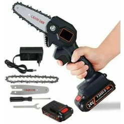 MINI SEGA ELETTRICA A BATTERIA 24V MOTOSEGA PORTATILE POTATURA DA GIARDINO -Husqvarni Negozio 92488987 5