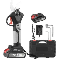 Forbici Da Potatura Elettriche A Batteria Senza Spazzole 21V Ricaricabili 2.0A A Batteria Al Litio Potatore Per Rami D'albero Forbici Da Giardino Diametro Di Taglio 40 Mm 4 Ingranaggi Regolabili