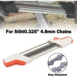 Affilacatena Per Motoseghe 2 In 1 Strumenti Per Smerigliatrice Per Affilare I File Facili Per STIHL, Lima E Lima Per Misuratori Di Profondità In Un Unico Strumento Ergonomico (bianco E Arancione) 4,8