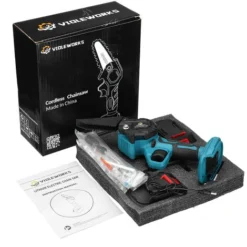 Mini Motosega Elettrica A Batteria Da 6 Pollici Con Potatura A Mano Da Giardino Senza Fili Con 2 Batterie -Husqvarni Negozio 93344400 4