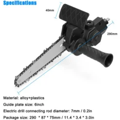 Trapano Elettrico Da 6 Pollici Modificato In Accessorio Per Motosega Elettrica Accessorio Per Motoseghe Elettriche Pratico Set Di Strumenti Di Modifica Utensile Da Taglio Per La Lavorazione Del Legno -Husqvarni Negozio 93429680 5