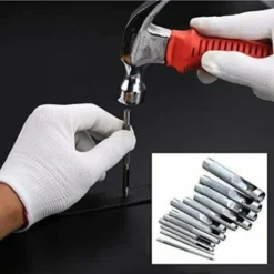 Trade Shop - Set 12 Fustelle Punzoni In Acciaio Per Cuoio Lamiere Stoffa Pelle Legno 3-19 Mm -Husqvarni Negozio 95093757 3